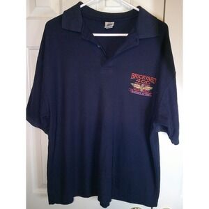 Vintage Jerzees Brickyard 400 1996 Polo Shirt Racing Graphic‎ Tee Mens XL